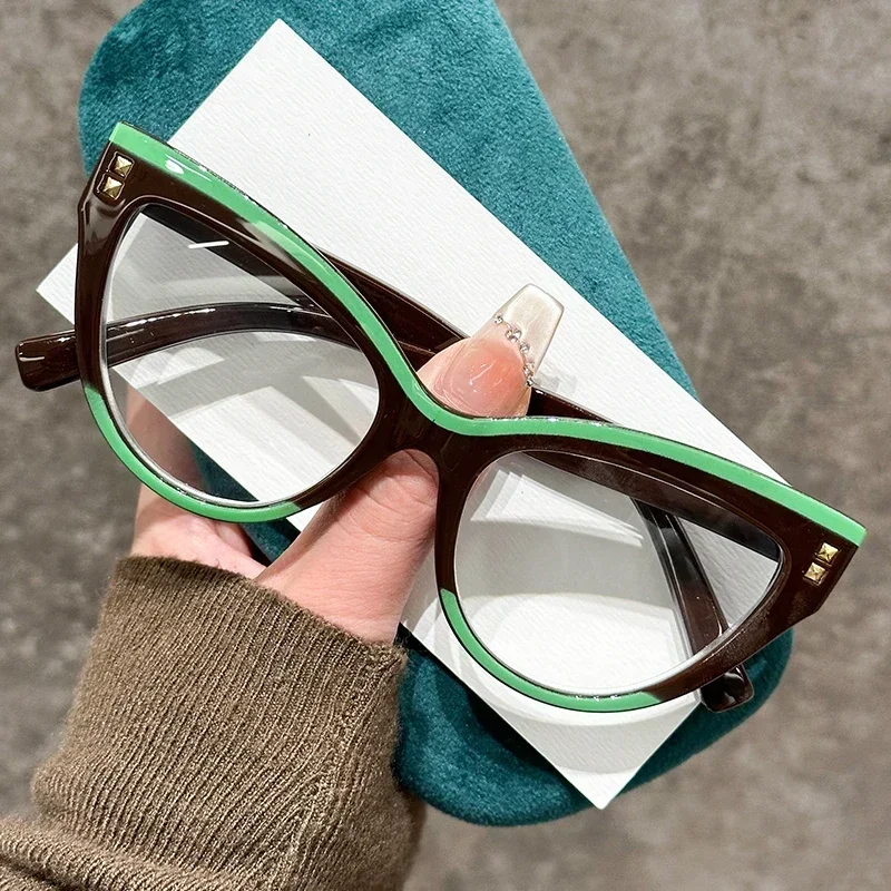 Lunettes de lecture surdimensionnées pour femmes, design de luxe unisexe, presbytie, dioptries plus élevées, lunettes vintage œil de chat unisexe