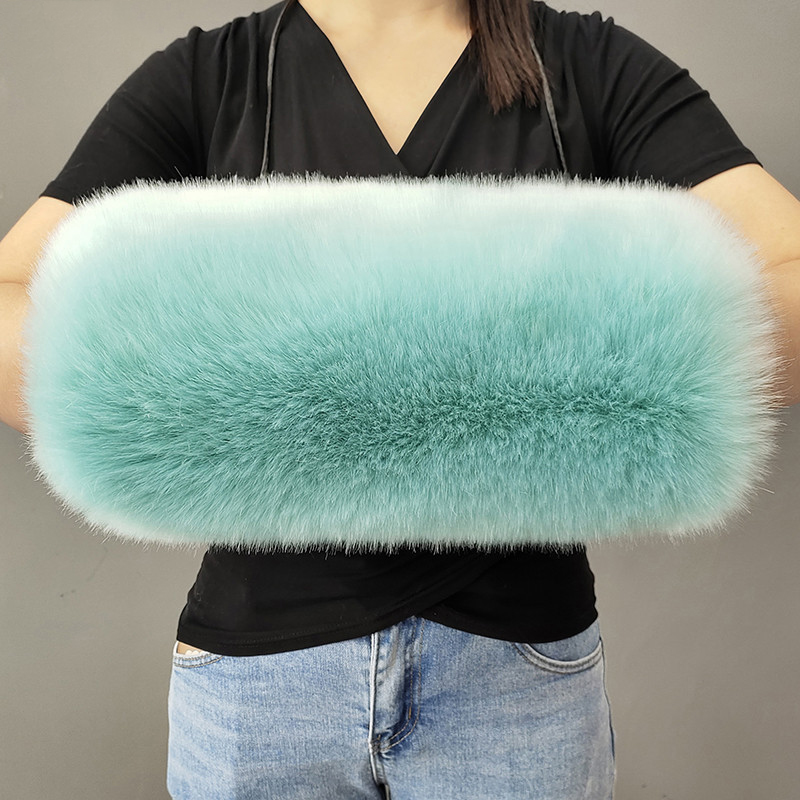 Femmes hiver manchon moelleux chauffe-mains épaissir fausse fourrure gants chauds doux hiver chaud fourrure mitaines manches chaudes