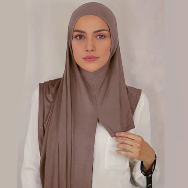 Mode Modal Jersey Hijab écharpe instantanée femme musulmane Bonnet Hijab châle dame doux longs enveloppes église prière Turban bandeau