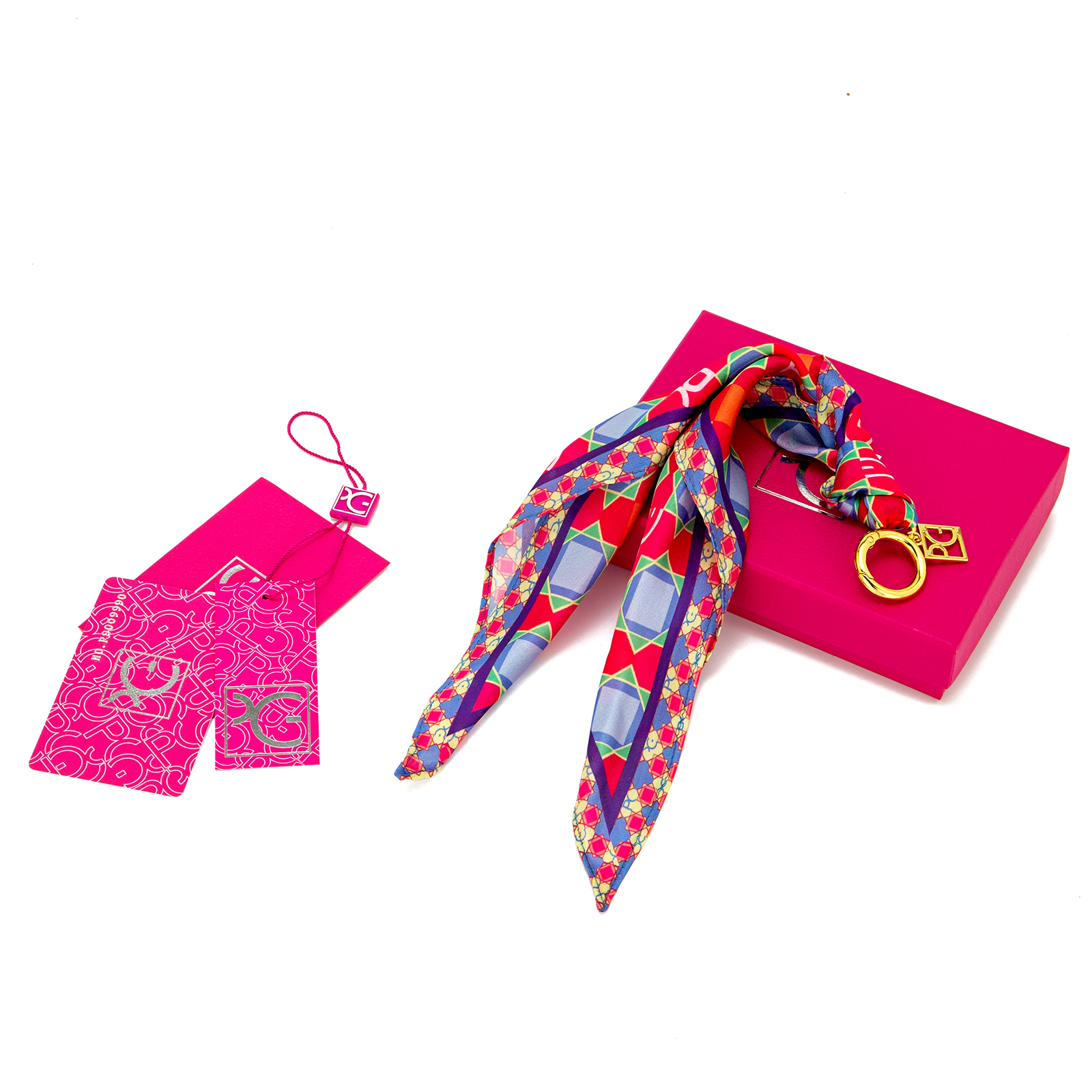 Écharpe en soie pour femme PG PATSY GARIS, style haute couture, motifs uniques, cadeau pour femme, écharpe en soie de style niche