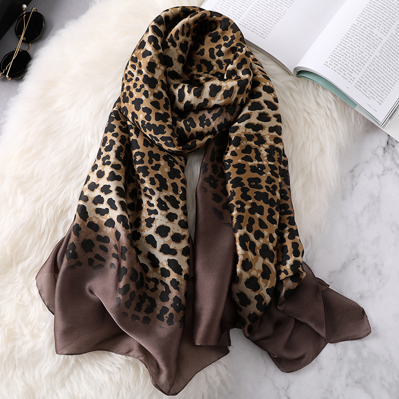 Écharpe de luxe 90*180cm pour femmes, grand châle, enveloppe de plage, foulard élégant, imitation soie, écharpes douces, hijab pour femmes