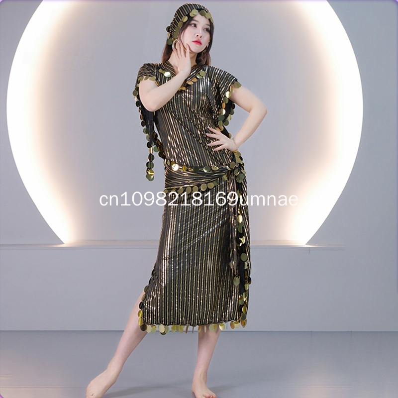 Costumes de danse du ventre pour femmes, costumes de performance Shaabi Baladi Saidi, tenue de danse orientale pour adultes