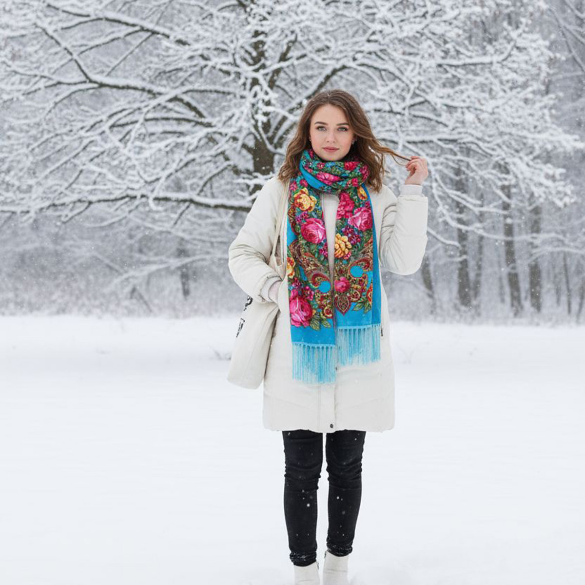 Marque de luxe nouvelle fleur rétro Style ethnique imprimé écharpe femmes longue serviette gland enveloppement automne et hiver chaud châle foulards