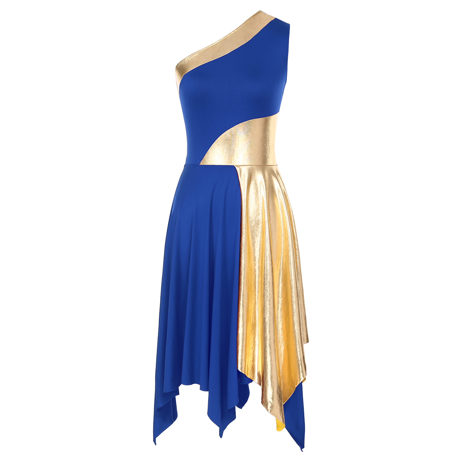 Robe de danse liturgique pour femmes adultes, étiquette métallique, Costume de culte, robes de danse chrétienne lyrique, vêtements de danse