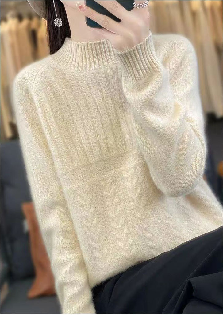 Vêtements d'hiver femme haut col rond doux chaud Pull femmes Pull laine automne à manches longues tricots Pull femme vêtements