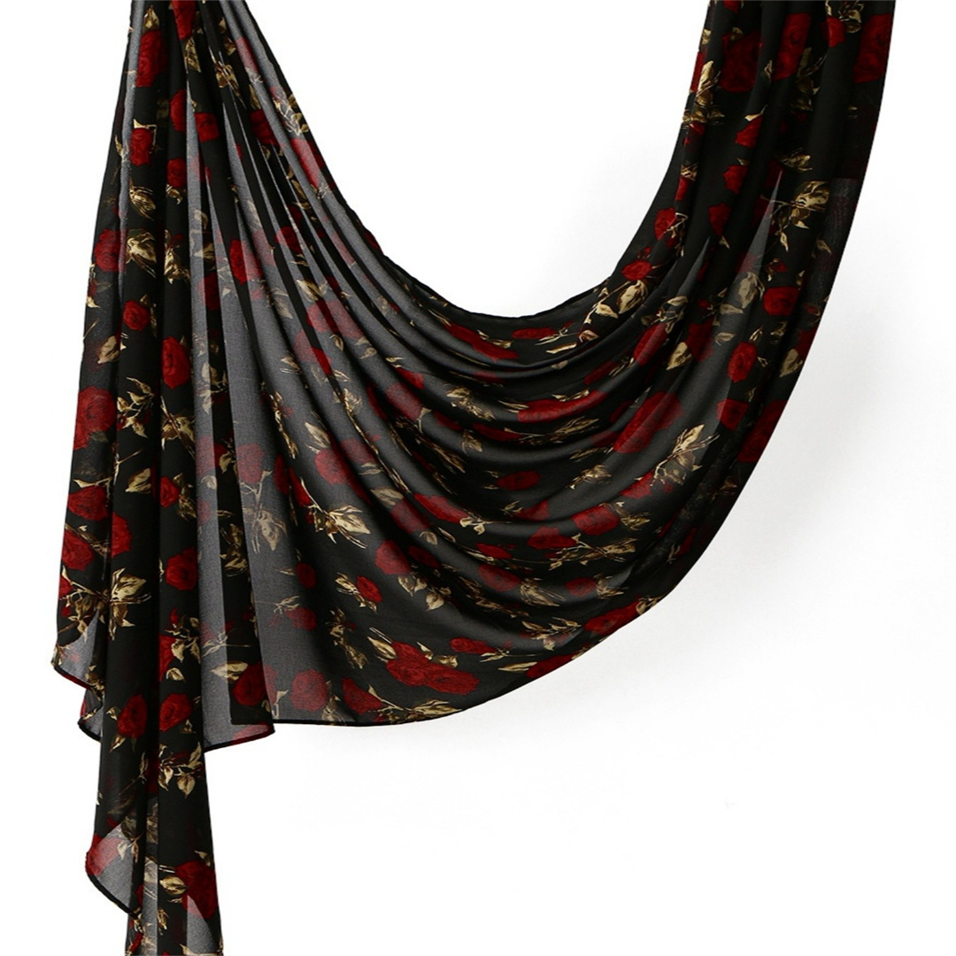 Nouveau hijab musulman en jersey imprimé, châles, foulards, voiles, turbans pour femmes musulmanes, écharpes islamiques arabes