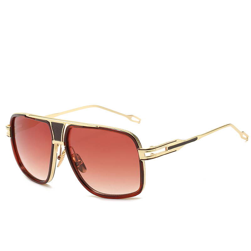 Lunettes de soleil miroir rétro vintage pour hommes et femmes, lunettes de soleil carrées, nuances de créateurs, marque de mode glamour, luxe classique