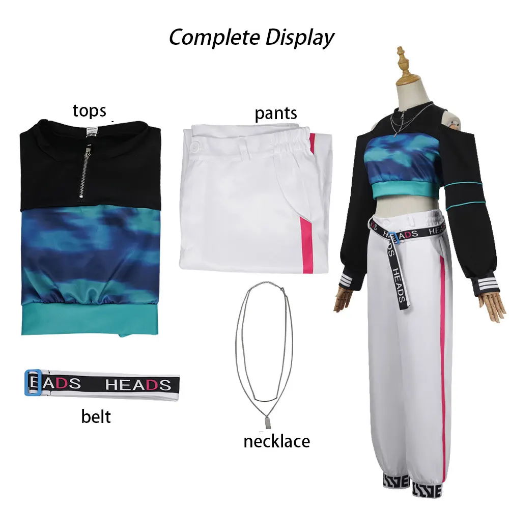 Costume de cosplay du personnage Shiraishi An du jeu d'anime PJSK, tenue d'anniversaire du 3ème anniversaire de Vivid BAD SQUAD, costume de fête d'Halloween