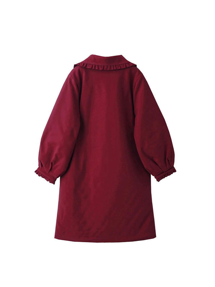 Manteau en laine mi-long pour femme, mode coréenne, manteau long épaissi, simple boutonnage, parkas Kawaii, hiver, nouveau