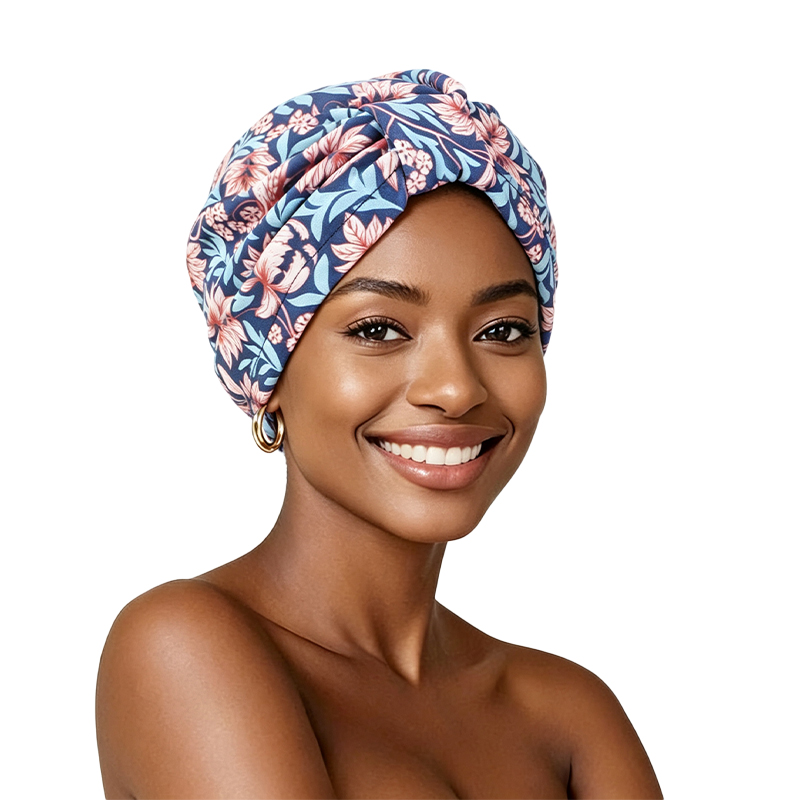 Bonnet imprimé pour femme, accessoires capillaires hijab musulman, bonnet en satin, bonnet chimio, bonnet pour usage domestique