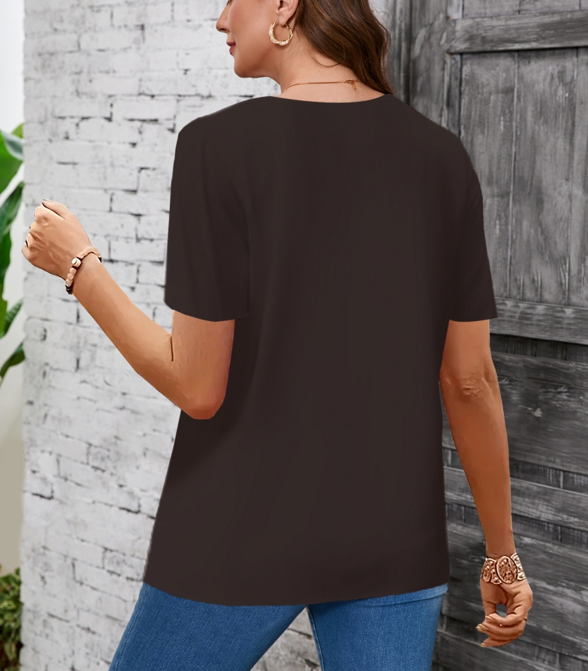 Grande taille élégant décontracté femme T-Shirt mode ample T-Shirt femme tempérament à manches longues T-Shirt vacances week-end