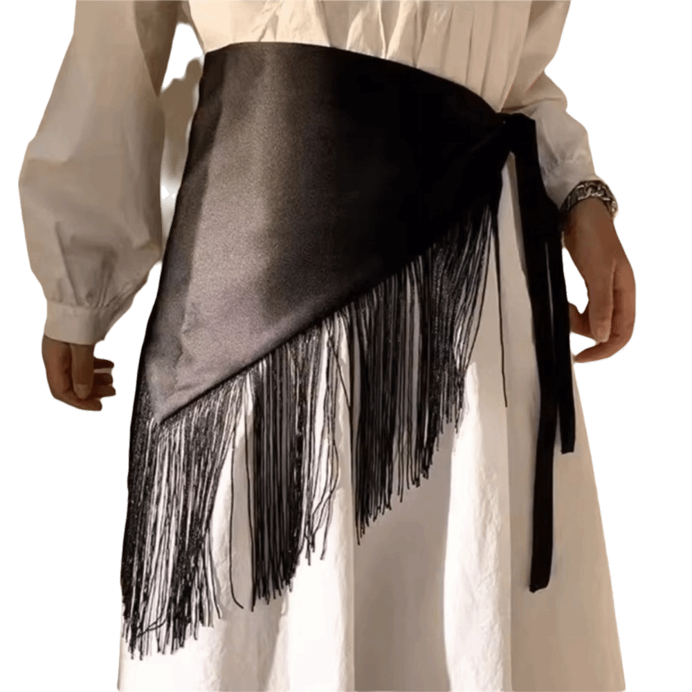 Nouveau Large ceinture taille ceinture glands Triangle forme danse ceinture hanche écharpe femmes
