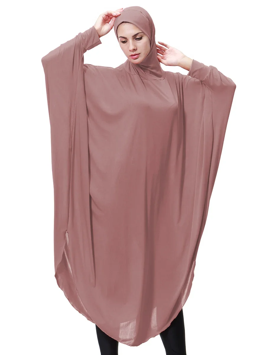 Grand Khimar Abaya femmes musulmanes robes Hijab aériennes Eid à capuche Ramadan dubaï Robe arabe islamique Abayas Burqa vêtements caftan