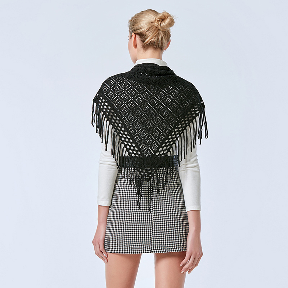 Écharpe triangulaire en dentelle pour femme, broderie, châle à franges, hijiab musulman féminin, protection solaire, écharpe de sauna, été, offre spéciale, le plus récent