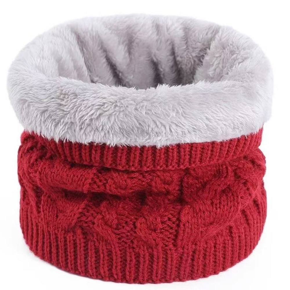 Écharpe tricotée de couleur unie, coupe-vent, résistante au froid, écharpe chaude, écharpe épaisse pour le cou, unisexe
