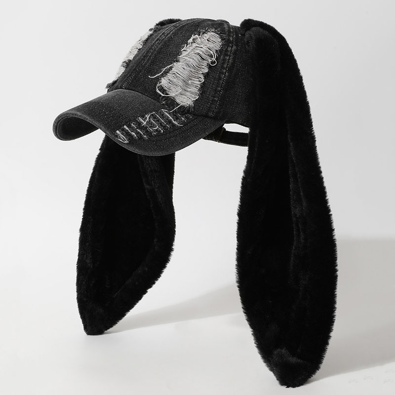 Casquette de baseball tendance pour hommes et femmes avec longues oreilles de lapin, mignonne, universelle, légère, chapeau de lapin, pour le cyclisme, les fêtes d'été