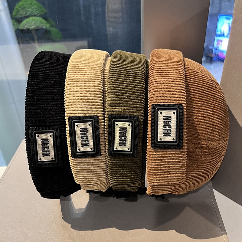 Chapeau japonais rétro en peau de melon en velours côtelé, chapeau hooligan hip-hop pour hommes et femmes, chapeau de propriétaire sans bords pour les créateurs de tendances de rue