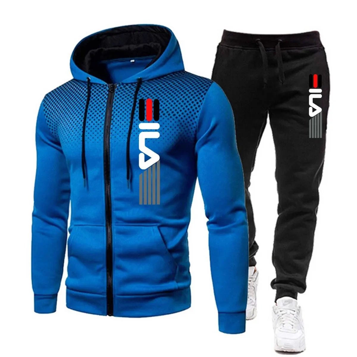 Ensemble pour hommes sweats à capuche et pantalons de survêtement tenue décontracté en plein air polaire sport Jogging pull costume mâle salle de sport vêtements de créateur hommes survêtement