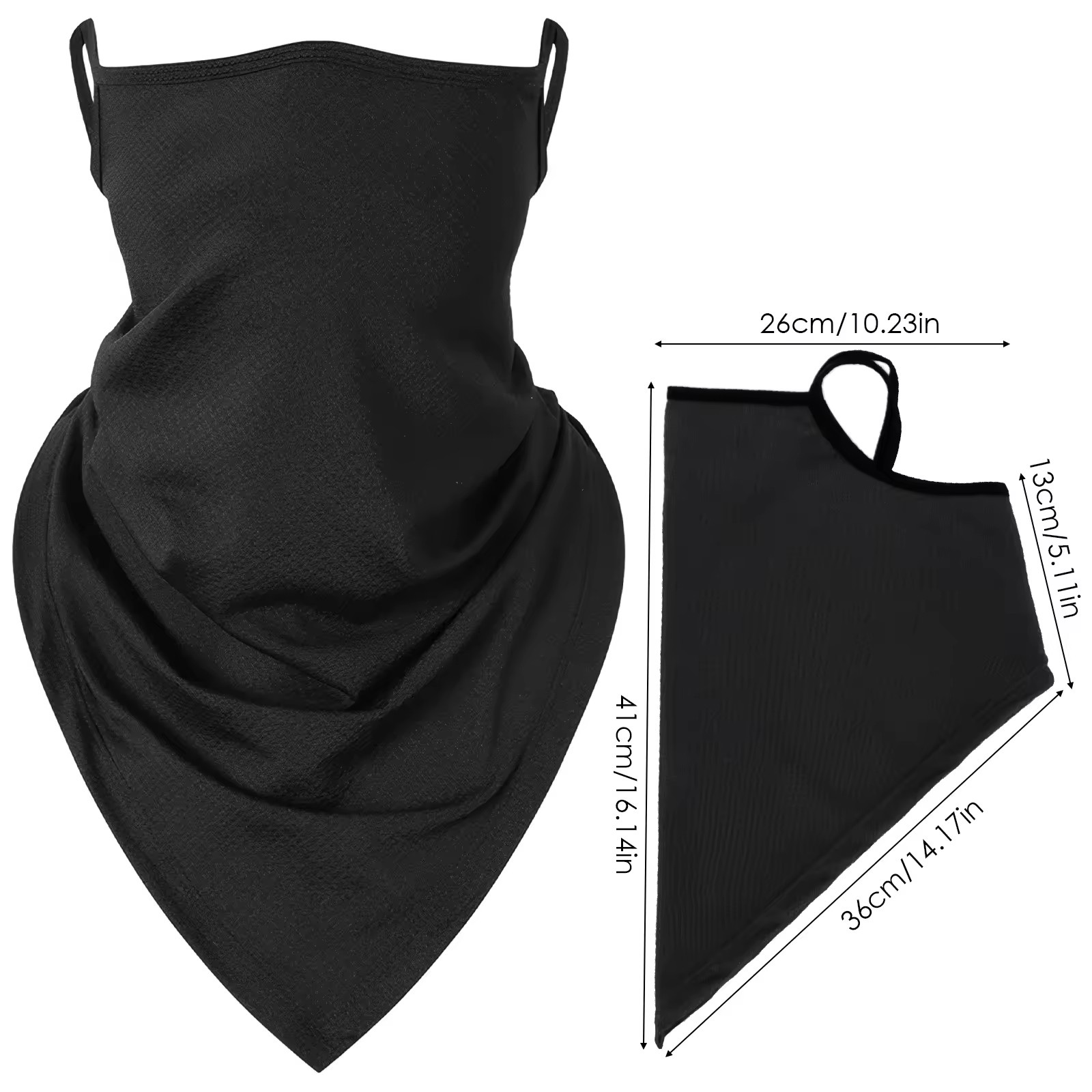Cagoule intégrale en soie glacée, protection solaire estivale, respirante, résistante aux UV et coupe-vent pour le cyclisme, la randonnée et les activités de plein air