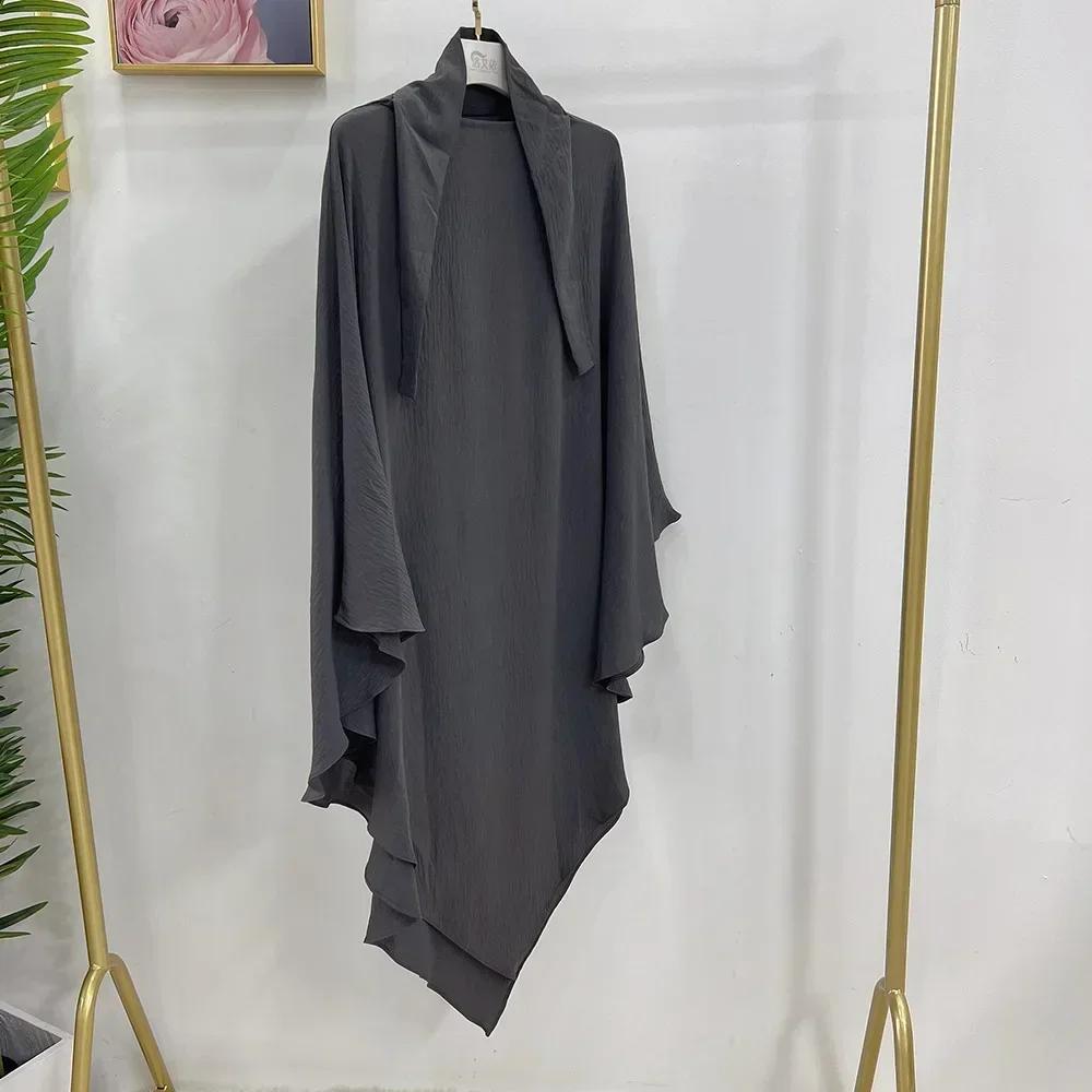 Long Khimar Eid, niqab à capuche, vêtement de prière musulman, vêtements islamiques pour femmes, Ramadan, hijab, écharpe, niqab arabe, burqa, robe