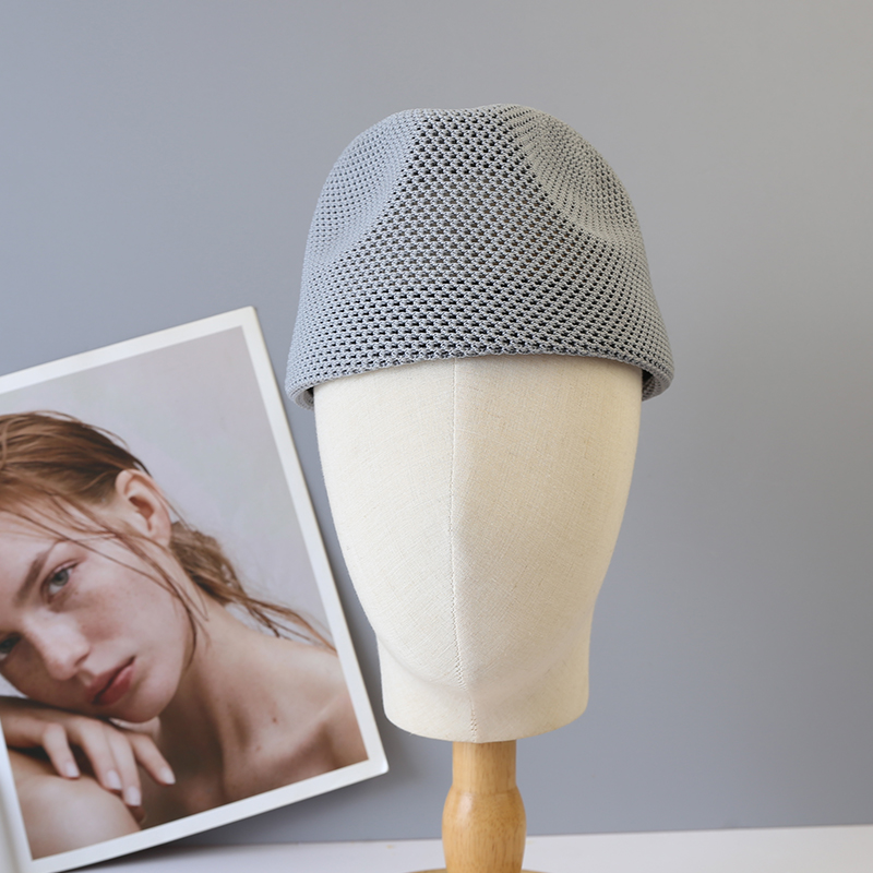 Chapeau d'été pour femme, style français, de créateur, casquette à visière, mode rétro britannique, chapeau Fedora, chapeau boîte, tricoté, respirant, béret structuré