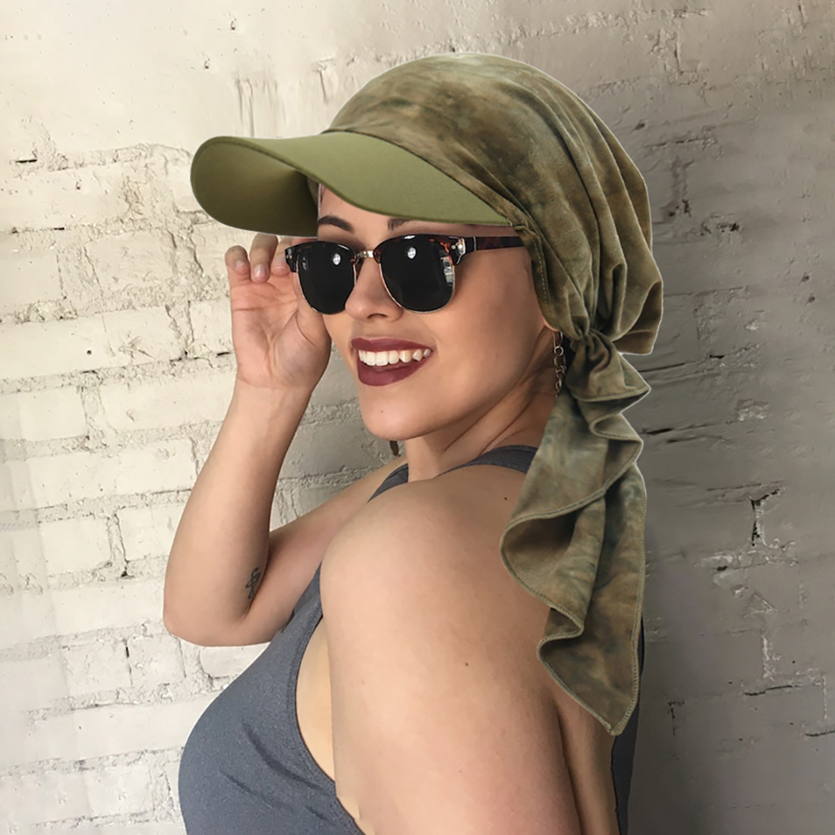 Nouveau 2026 Hijab Turban Imprimé Musulman pour Femme, Casquette de Baseball avec Visière, Chapeau de Soleil, Foulard, Bandana