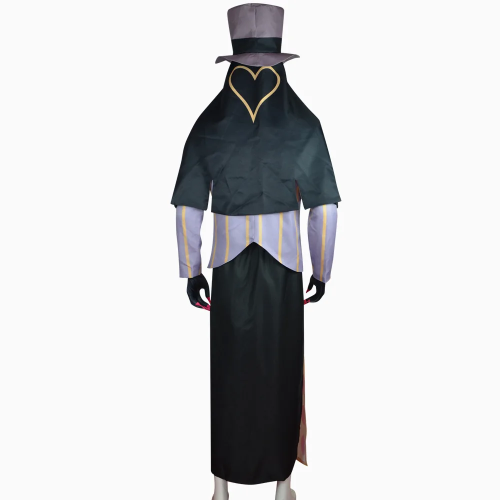 Costume de cosplay Sir Pentious de dessin animé Hazzbin, avec chapeau et nœud papillon, pour Halloween, carnaval, fête et déguisement