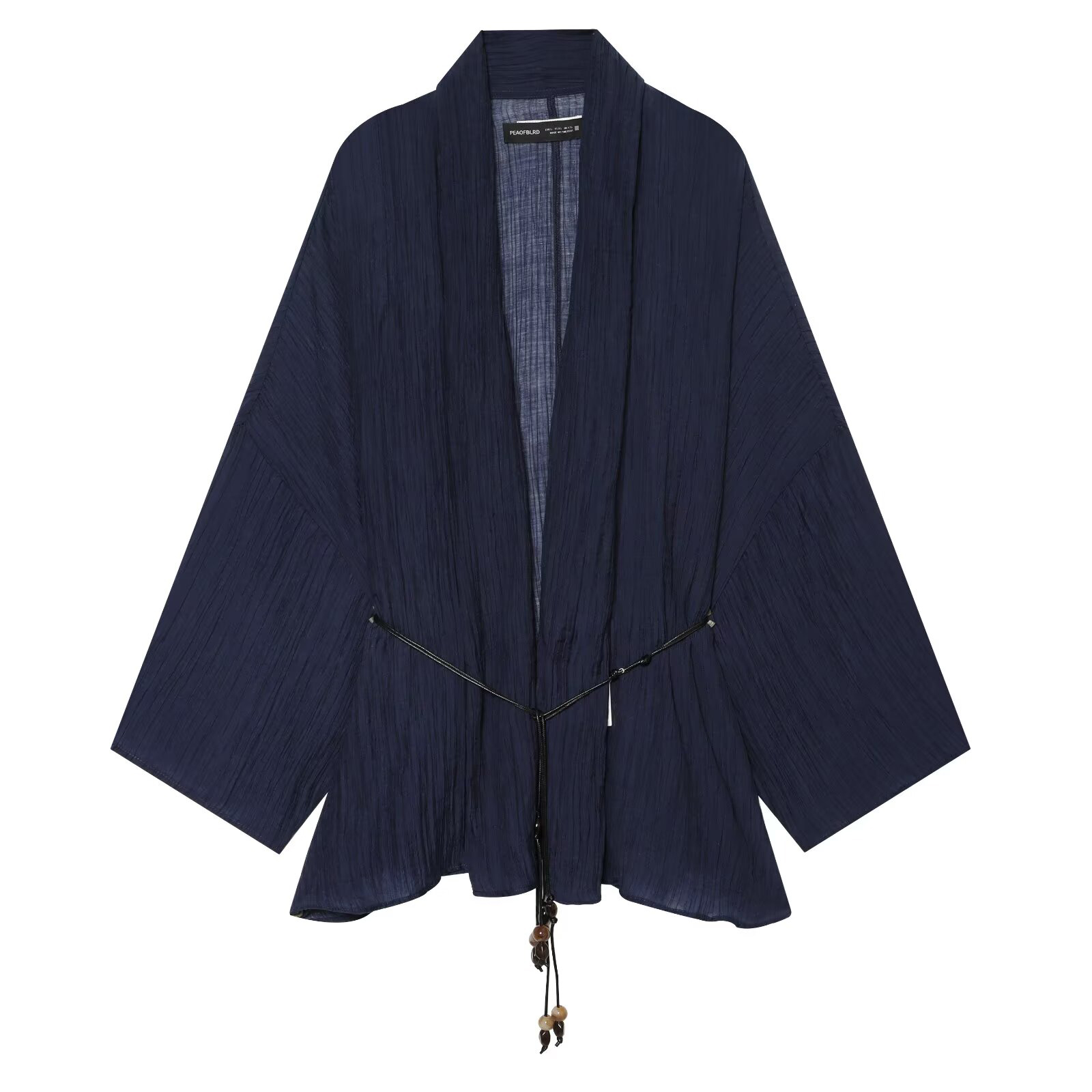 Ensemble veste et pantalon long semi-transparent effet froissé, style européen et américain, nouvelle mode 2026 pour femmes