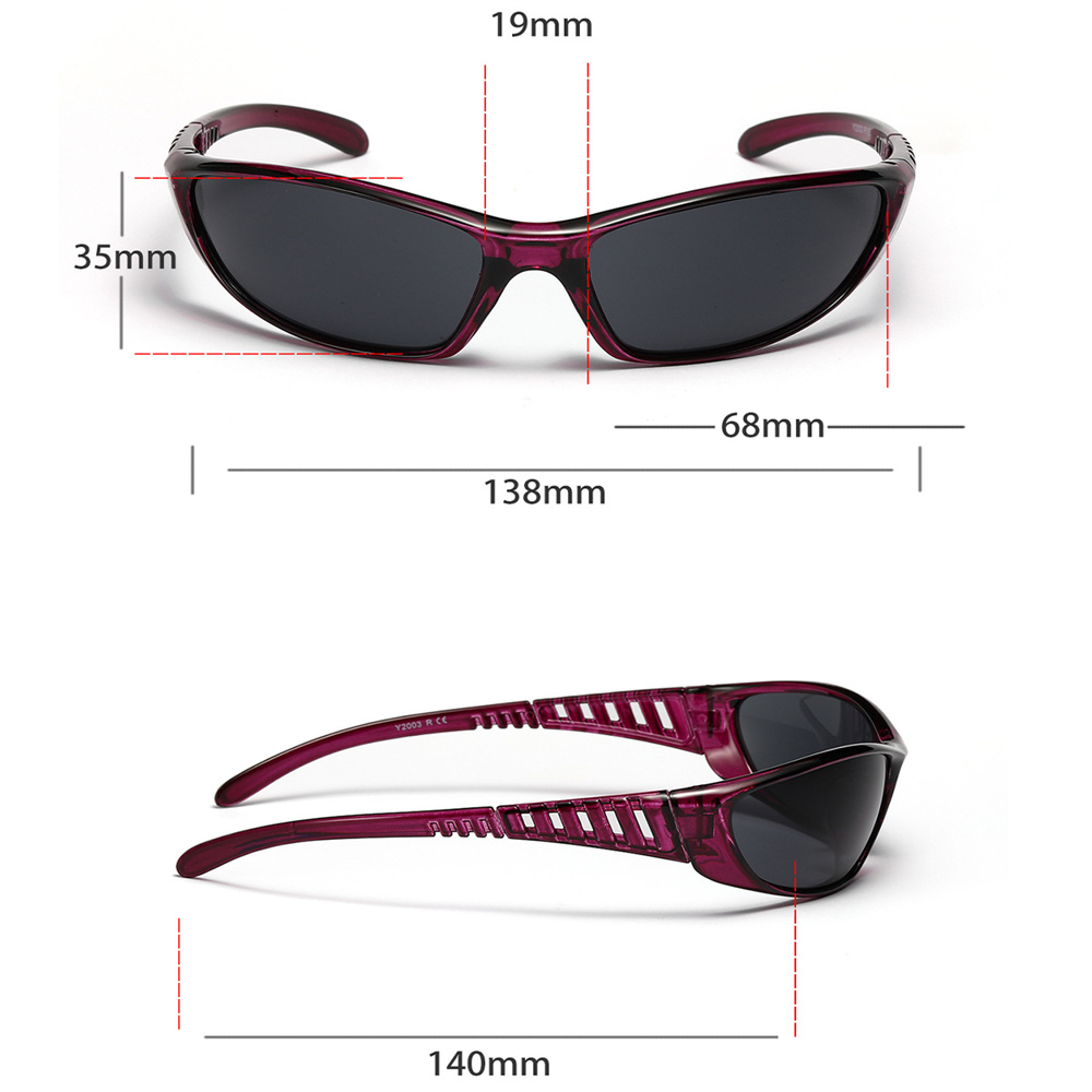 Lunettes à monture narpour hommes et femmes, lunettes multicolores gothiques, lunettes de cyclisme, sports de plein air, mode rétro Y2K, punk, hip hop, UV400, nouveau, 2023