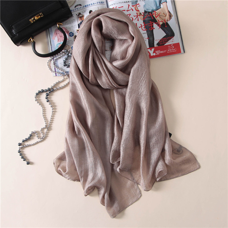 2026 marque de luxe femmes mode écharpe plaine solide soie lin châles foulards été dame Bandanas Pashmina Foulard Hijab 180*90Cm