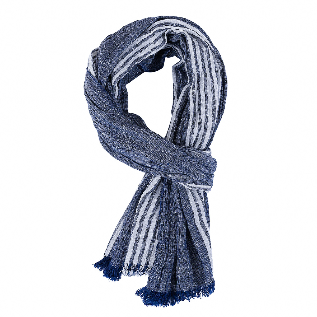 Mode Patchwork rayé hommes écharpe coton lin automne hiver chaud foulard court gland Bufanda mâle accessoires foulards
