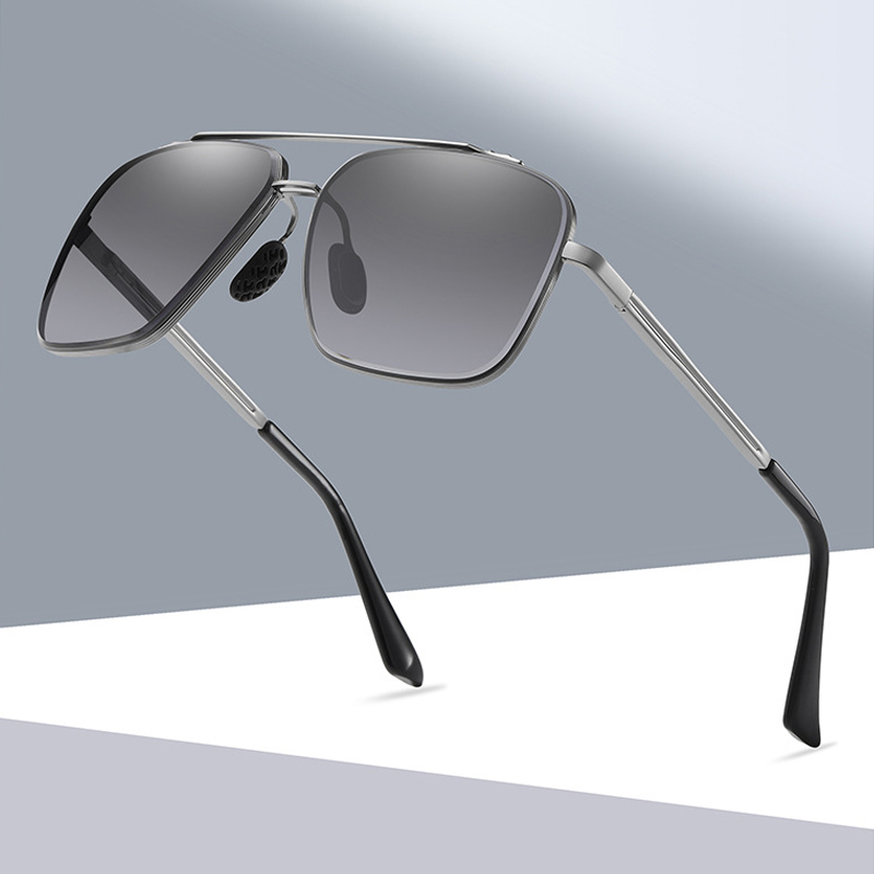 Nouvelle mode pilote lunettes de soleil pour hommes Vintage dégradé grand cadre lunettes de soleil femmes marque de luxe lunettes en métal