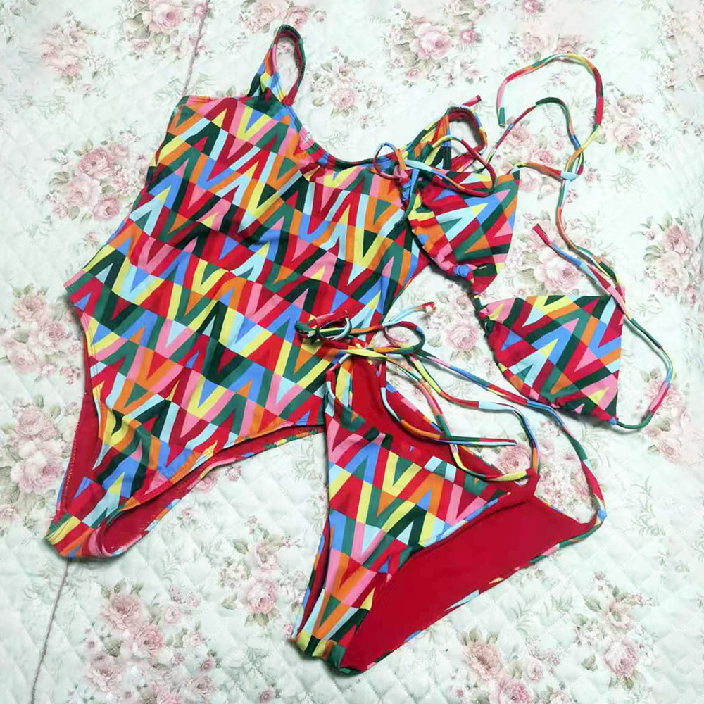 Maillot de bain d'été couleurs de mode luxe sans manches lettre maillots de bain Sexy Micro Bikini ensemble unisexe maillot de bain pantalon de plage