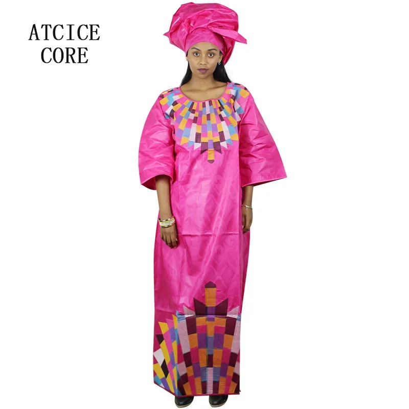 Robes africaines pour femmes, Design de mode, nouvelle robe africaine brodée Bazin Riche