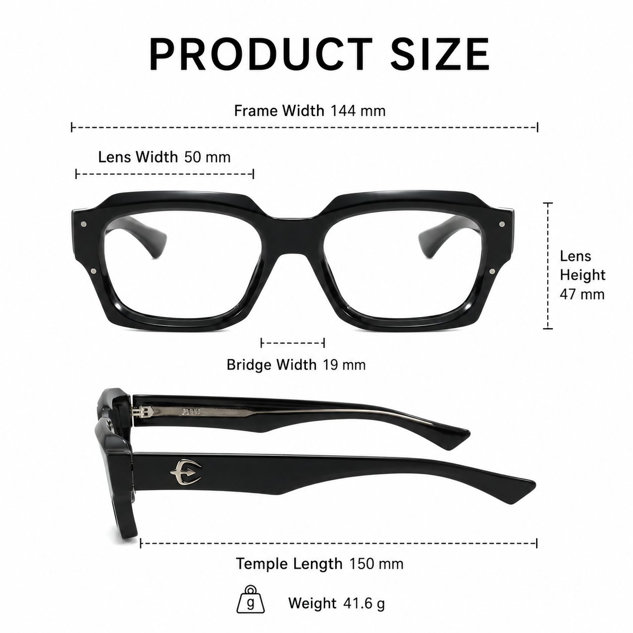 Lunettes de créateur de mode rétro monture carrée lunettes à lumière plate pour hommes femmes lunettes de haute qualité lunettes minimaliste correspondant