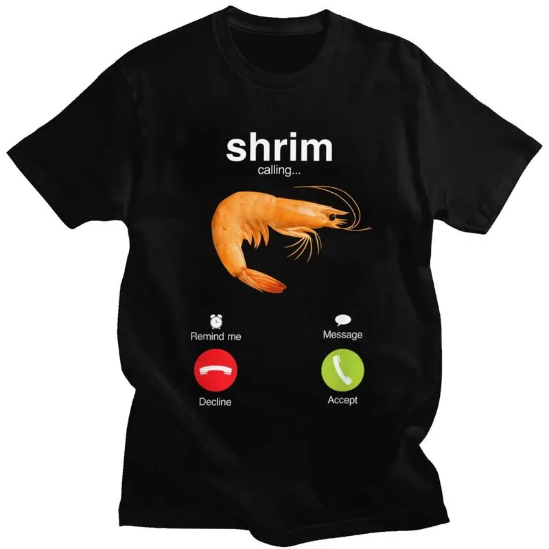 Shrim appelle T-Shirt femme manches courtes drôle crevette Meme T-Shirt Style de rue T-Shirt haut femmes vêtements graphiques t-shirts