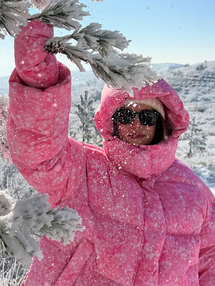 Combinaison de ski pour femme, à capuche, une pièce, col montant, manches longues, taille cintrée, vêtements de sport d'hiver pour femme