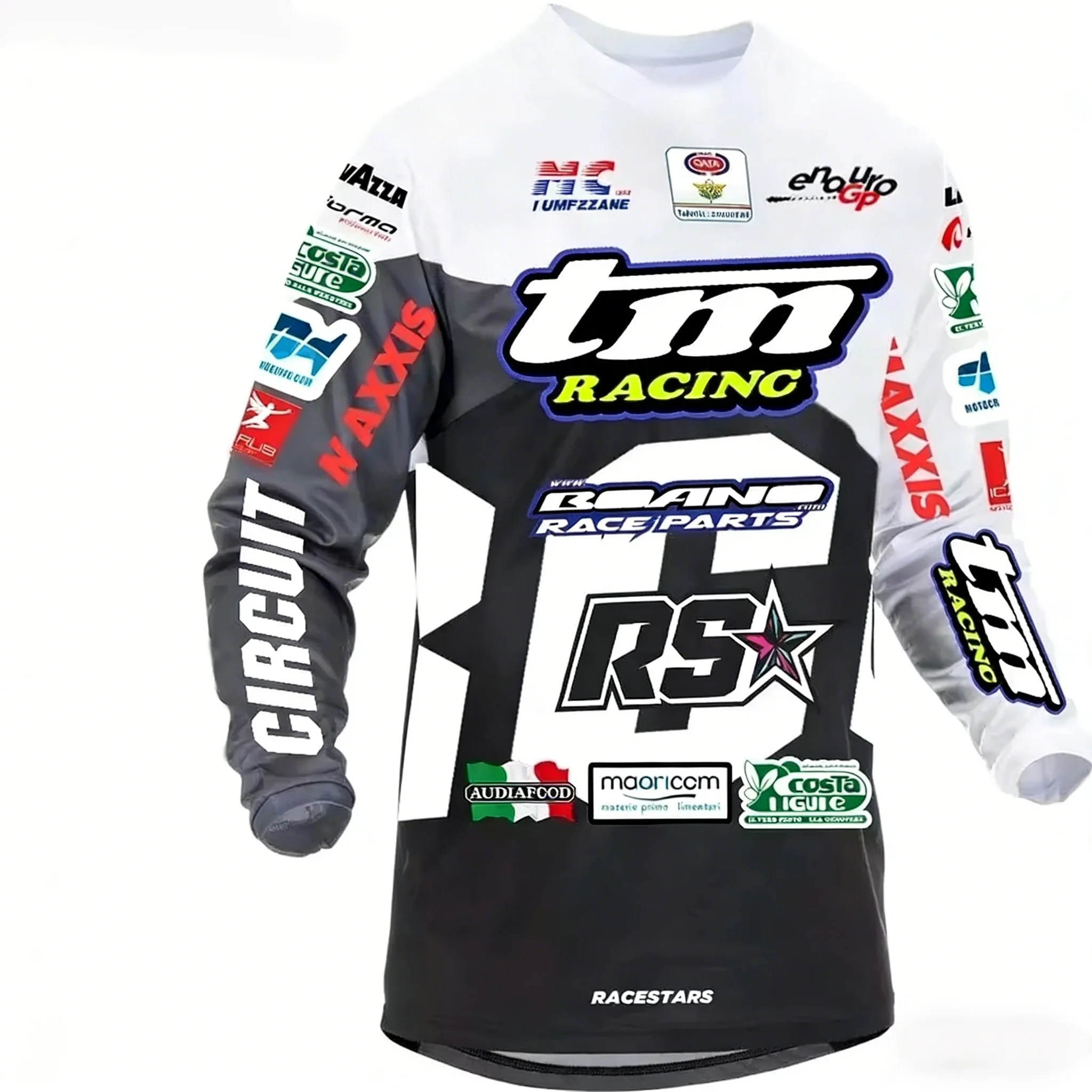 Maillot de cyclisme sportif à manches longues pour la moto tout-terrain, protection solaire pour hommes, adapté aux courses d'endurance, montagne