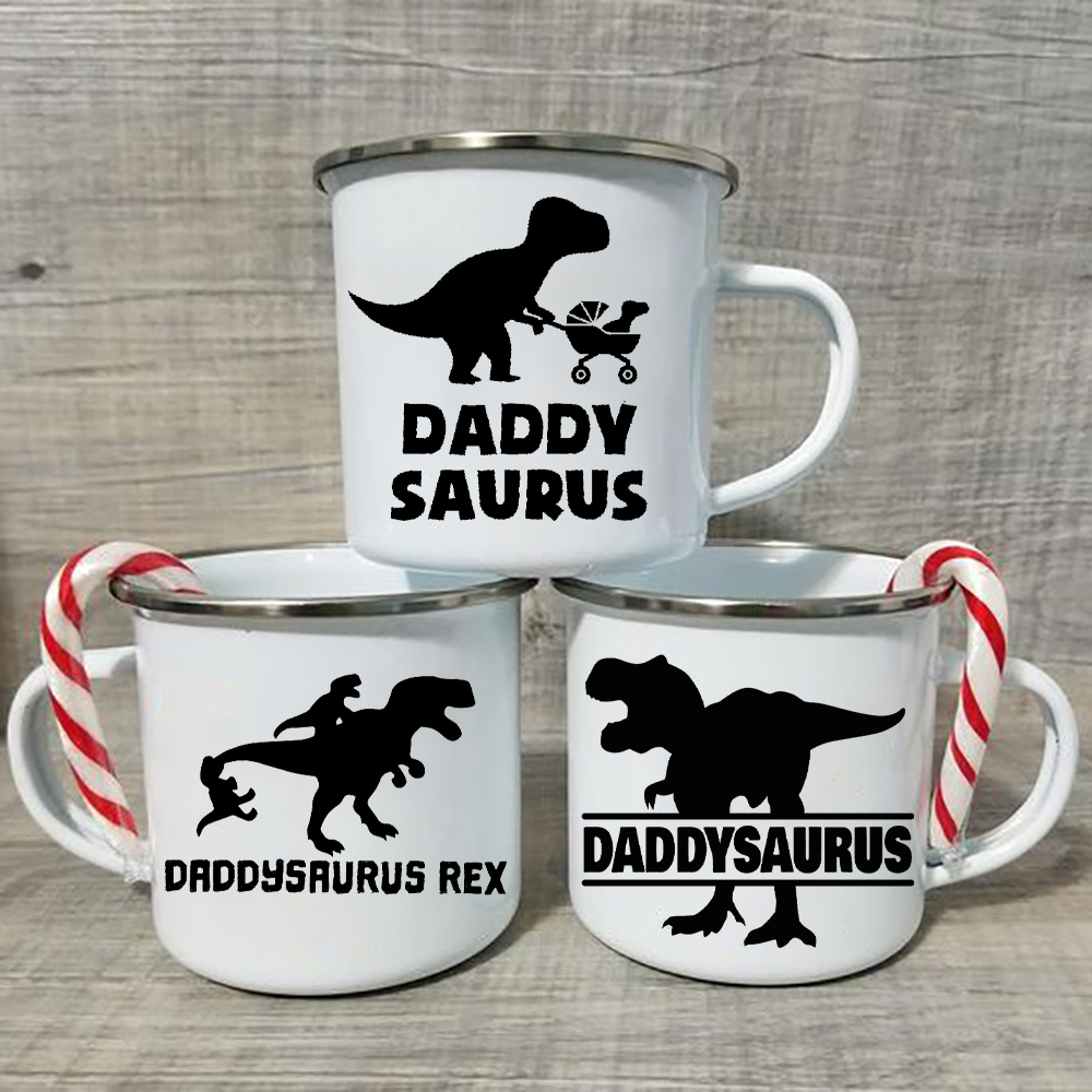 Tasse à café Daddysaurus drôle, cadeau d'anniversaire de papa, cadeau de dinosaure, tasse de boisson de père, tasses de thé, tasse de fête des pères