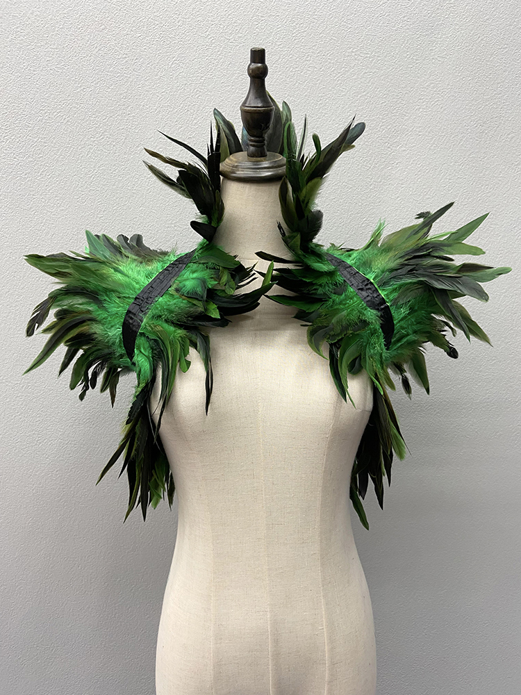 Châle haussements d'épaules en plumes naturelles pour femmes, enveloppes de plumes de luxe, cosplay d'Halloween noir, punk sexy, gothique