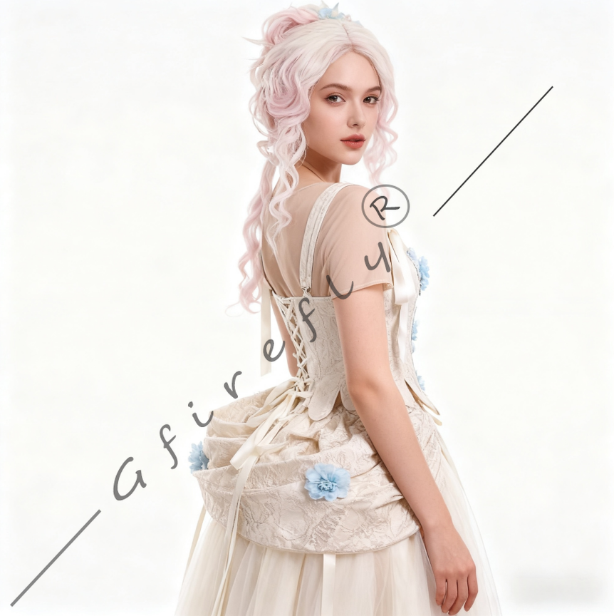 Costume de cosplay et tenue de performance pour soirée de bal, style identique à celui d'Enid Agnes Demille, inspiré de la série télévisée