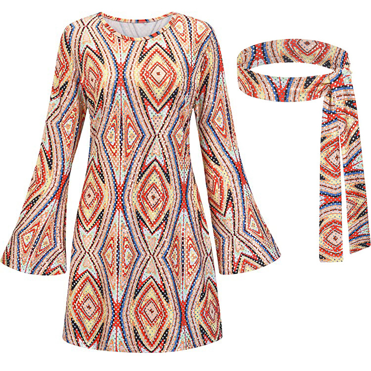 Costume Disco pour femmes des années 70, tenue et accessoires, tête brillante avec lunettes de soleil, collier, boucles d'oreilles, Bracelet pour fête de spectacle sur scène