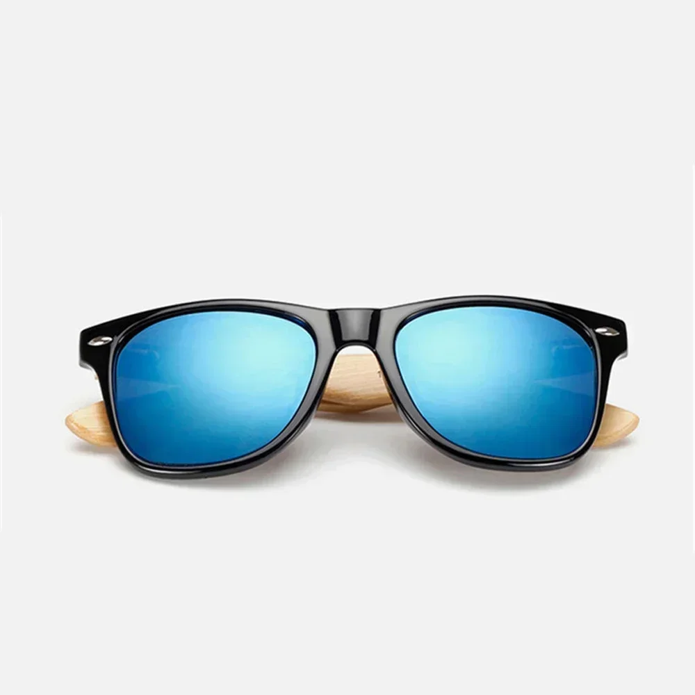 Lunettes de soleil en bois naturel pour hommes et femmes, lunettes de soleil polarisées à la mode avec monture en bois d'origine