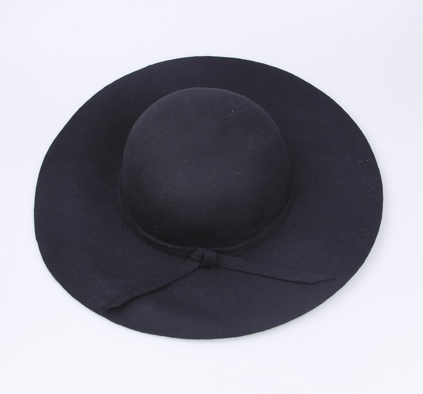 Nouveaux chapeaux pour femmes, en feutre de laine, Vintage, à bord large, casquette souple, 2017