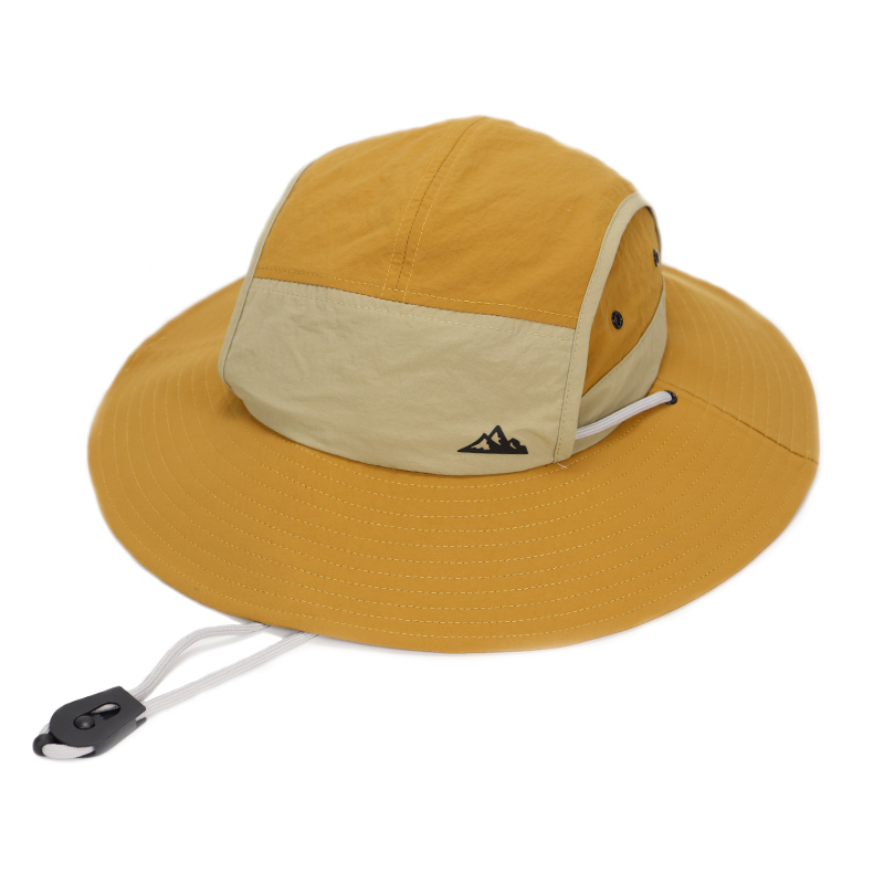 Chapeaux de soleil d'été à large bord avec cordon coupe-vent pour hommes et femmes, idéaux pour la plage et la pêche