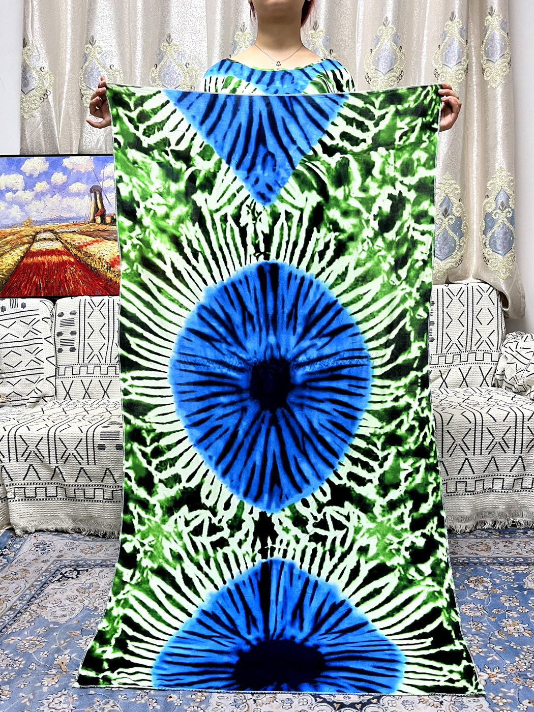 Abayas musulmanes en coton pour femmes, imprimé Floral, ample, dubaï, Robe africaine, Islam, Nigeria, avec châle, écharpe, 170x60cm, 2023