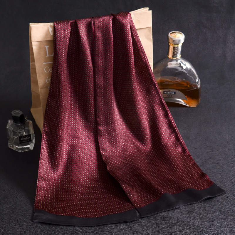 Écharpe Pure InjNeck imprimée pour hommes, écharpes longues pour hommes d'affaires, tout match, printemps, automne, hiver, marque de luxe, 100%