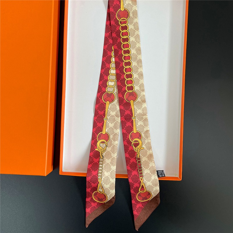Ruban en twill de soie tendance, écharpe fine pour cheveux, rubans pour femmes, décoration, ruban en twill de soie pour emballer les sacs, cravates, écharpe en soie, petites écharpes