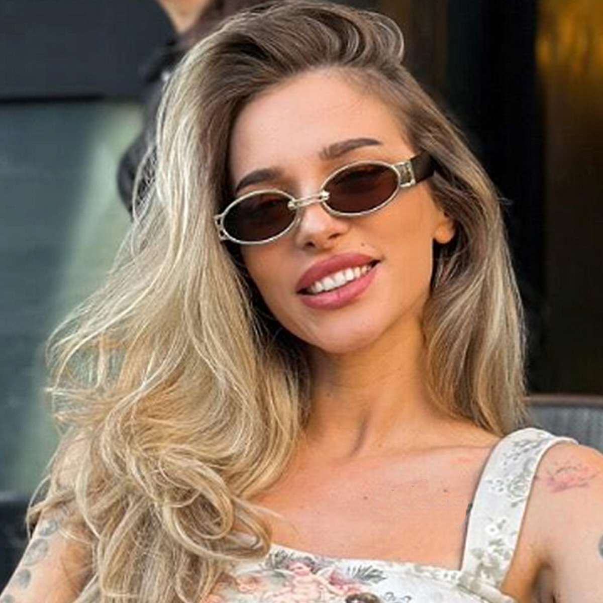 Nouvelles lunettes de soleil ovales Vintage dames Ins petites lunettes de soleil rétro Punk pour femmes hommes marque de luxe UV400 Protection nuances lunettes de soleil