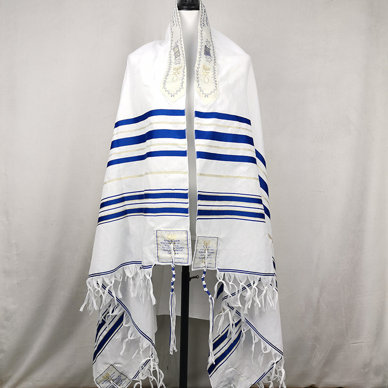 Grande taille 108*180Cm juif Tallit Talit prière châle et Talis écharpe femmes hommes Talit prière châle messiatique Tallit pour chrétien